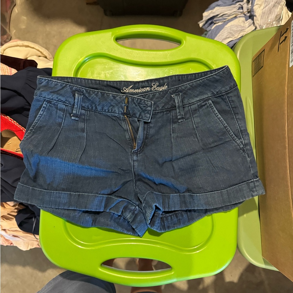 American Eagle Outfitters Dark Blue Jean Shorts